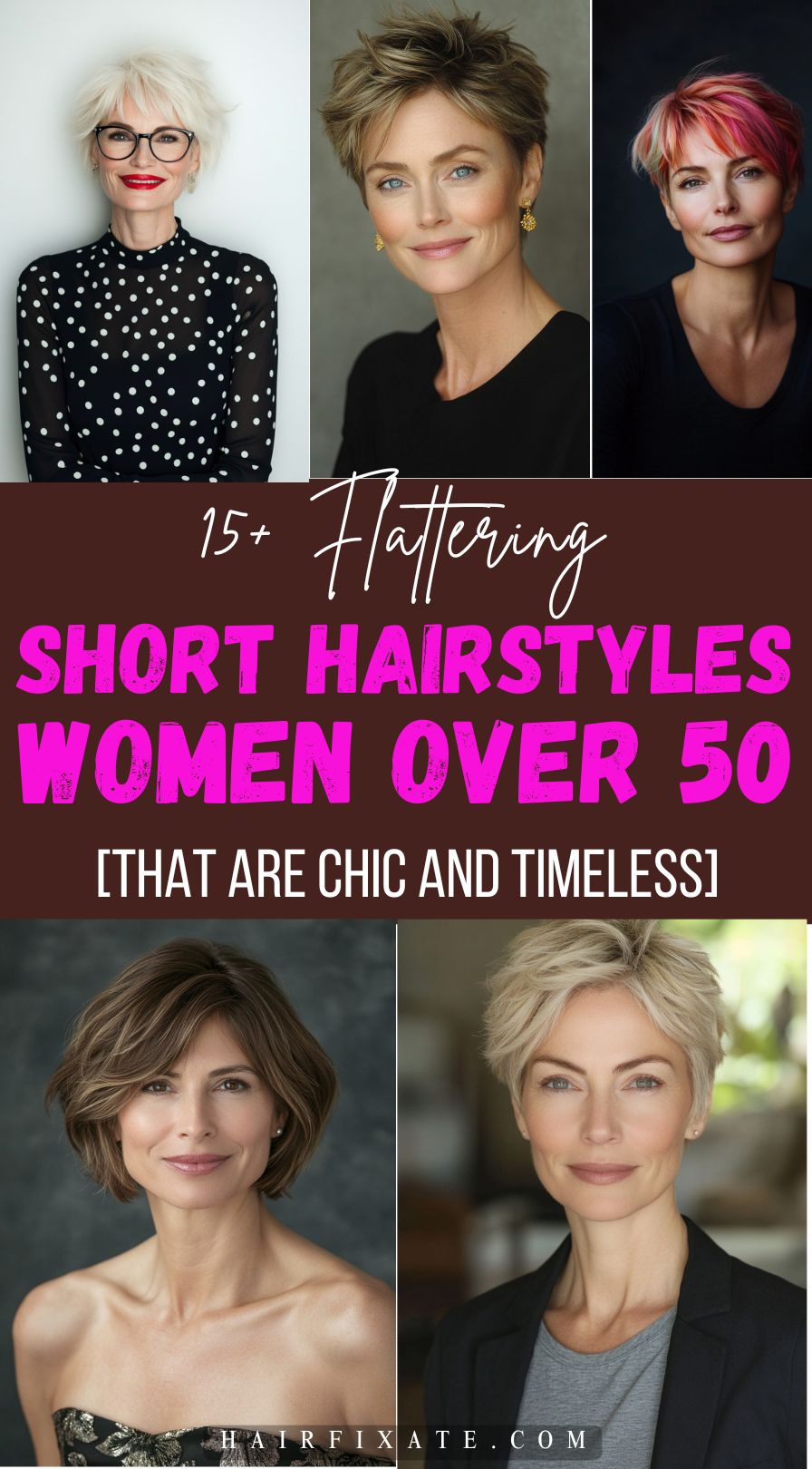 15 short hairstyles women over 50