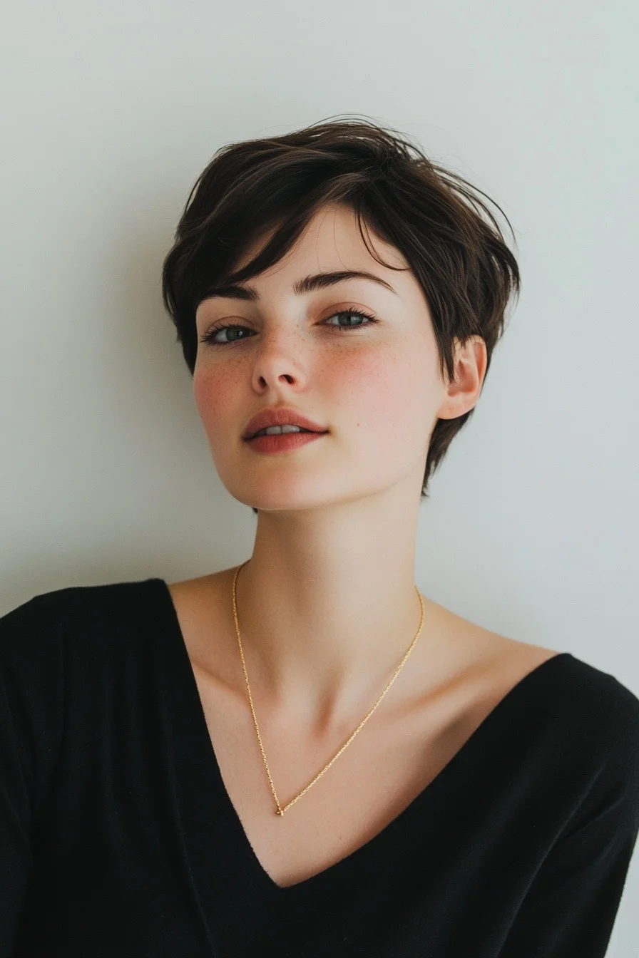 17. Chic Textured Pixie