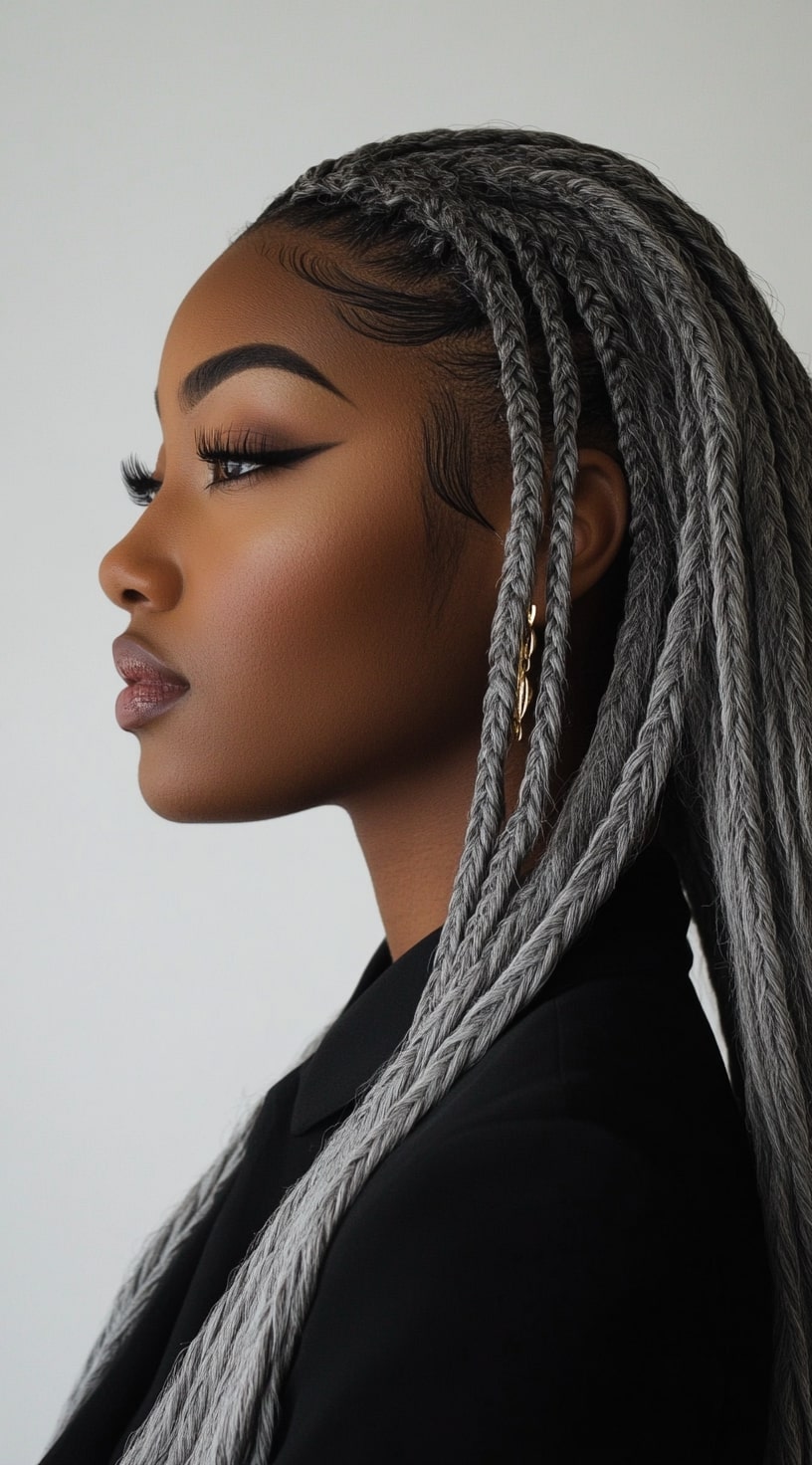 Sleek Silver Twists 