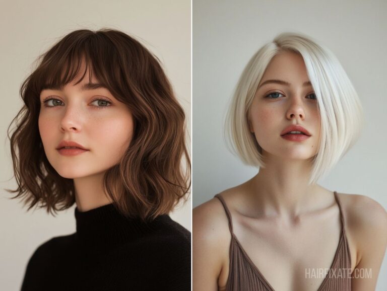 20 Bob Hairstyles For Round Face That Flatter & Define