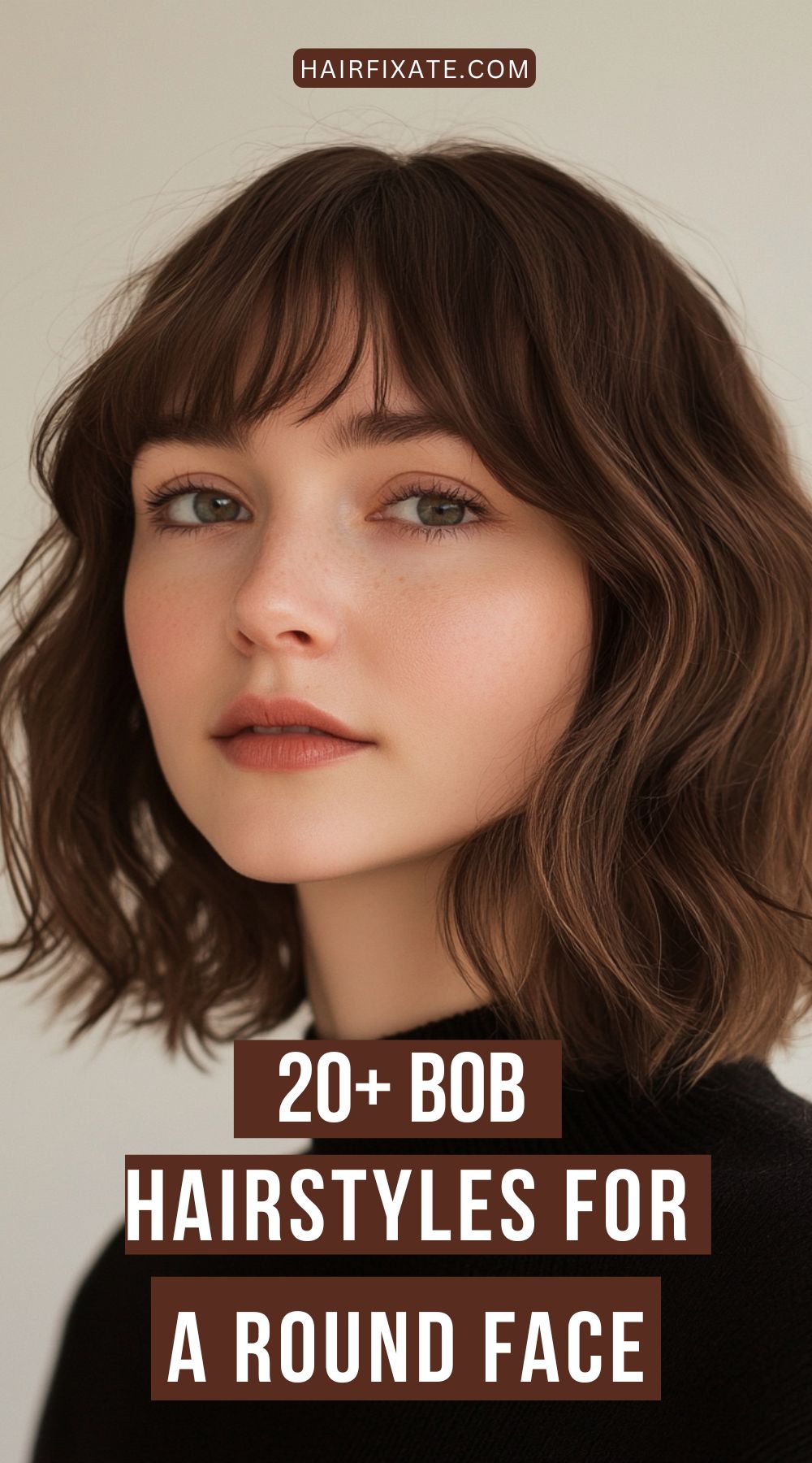 20 bob hairstyles for round face That Flatter & Define