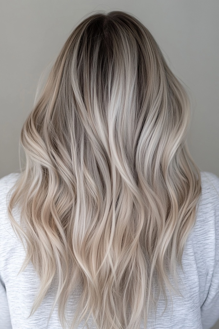 Ash Blonde with Soft Lowlights
