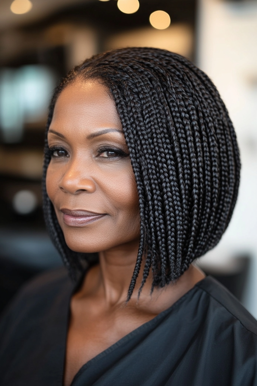 Classic Box Braids Bob