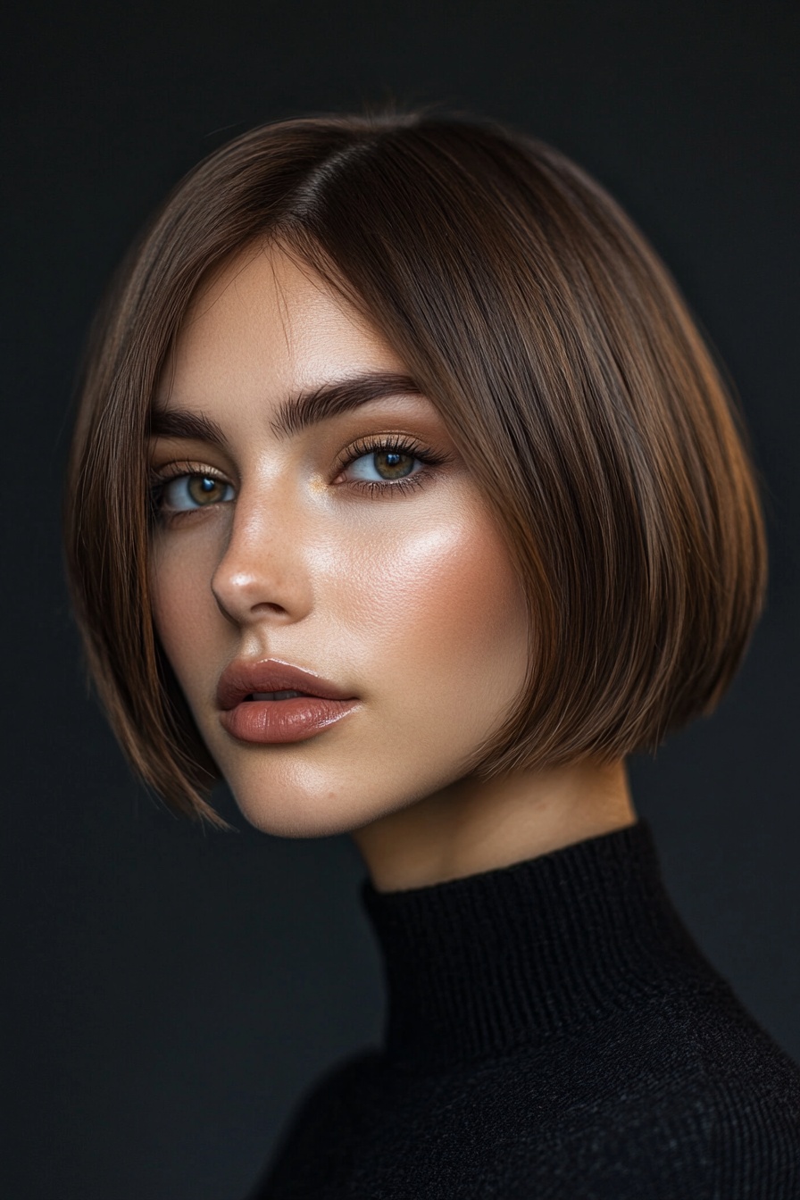 Classic Short Bob with a Slight Wave