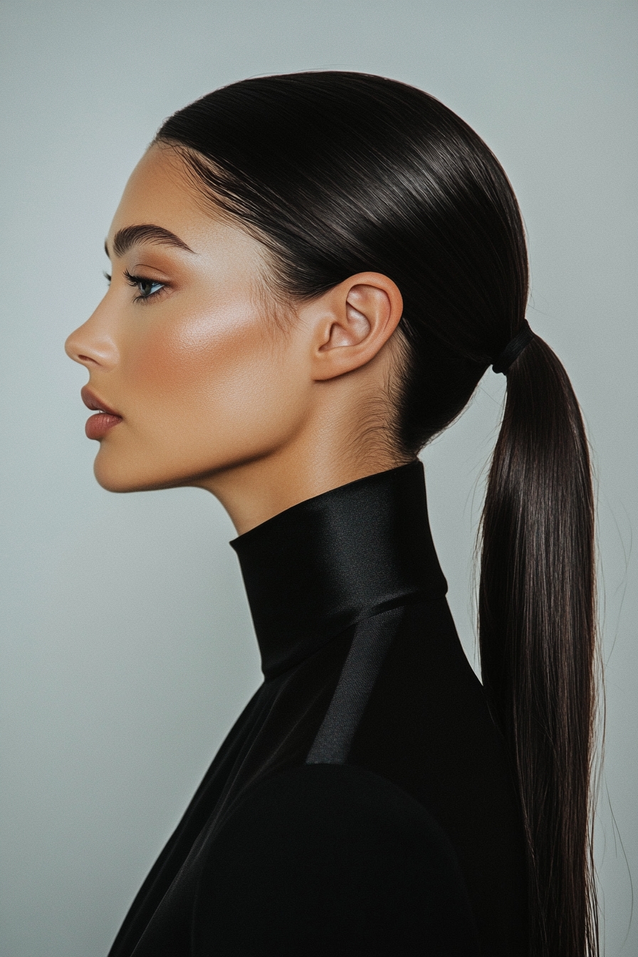 Classy High Sleek Ponytail