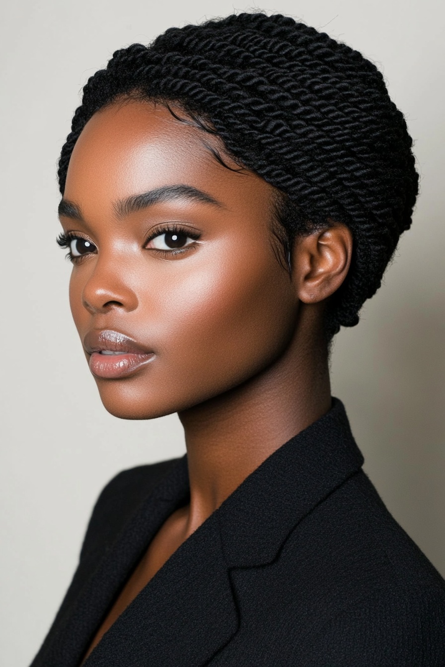 Cropped Crochet Twists with Defined Edges