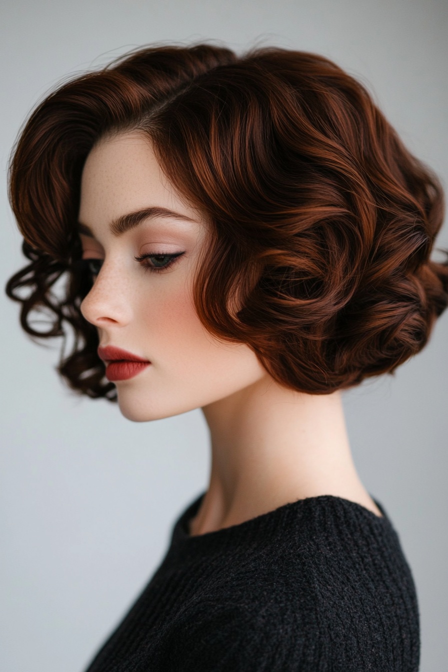 Curly Bob with Defined Curls