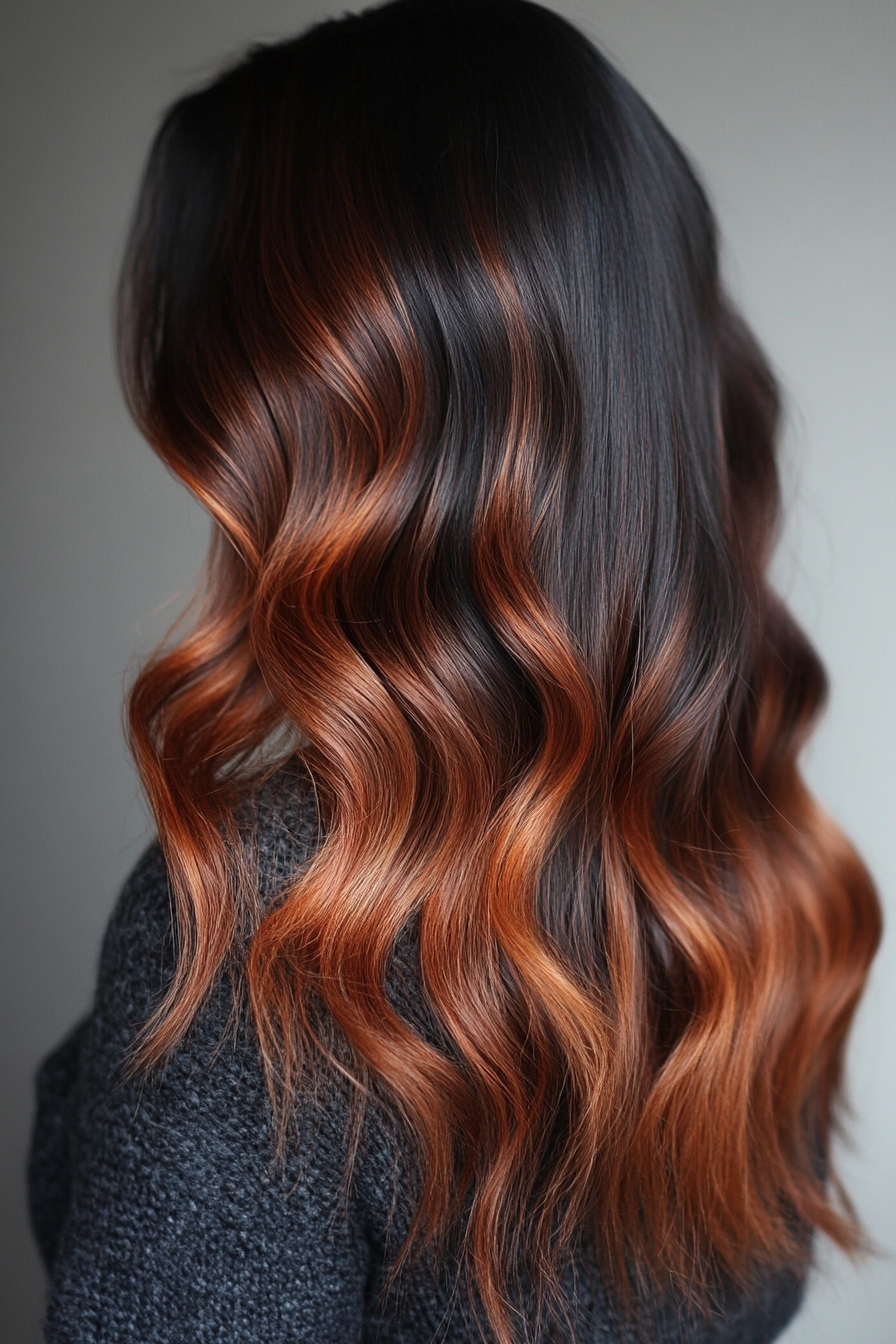Deep Copper Ombre