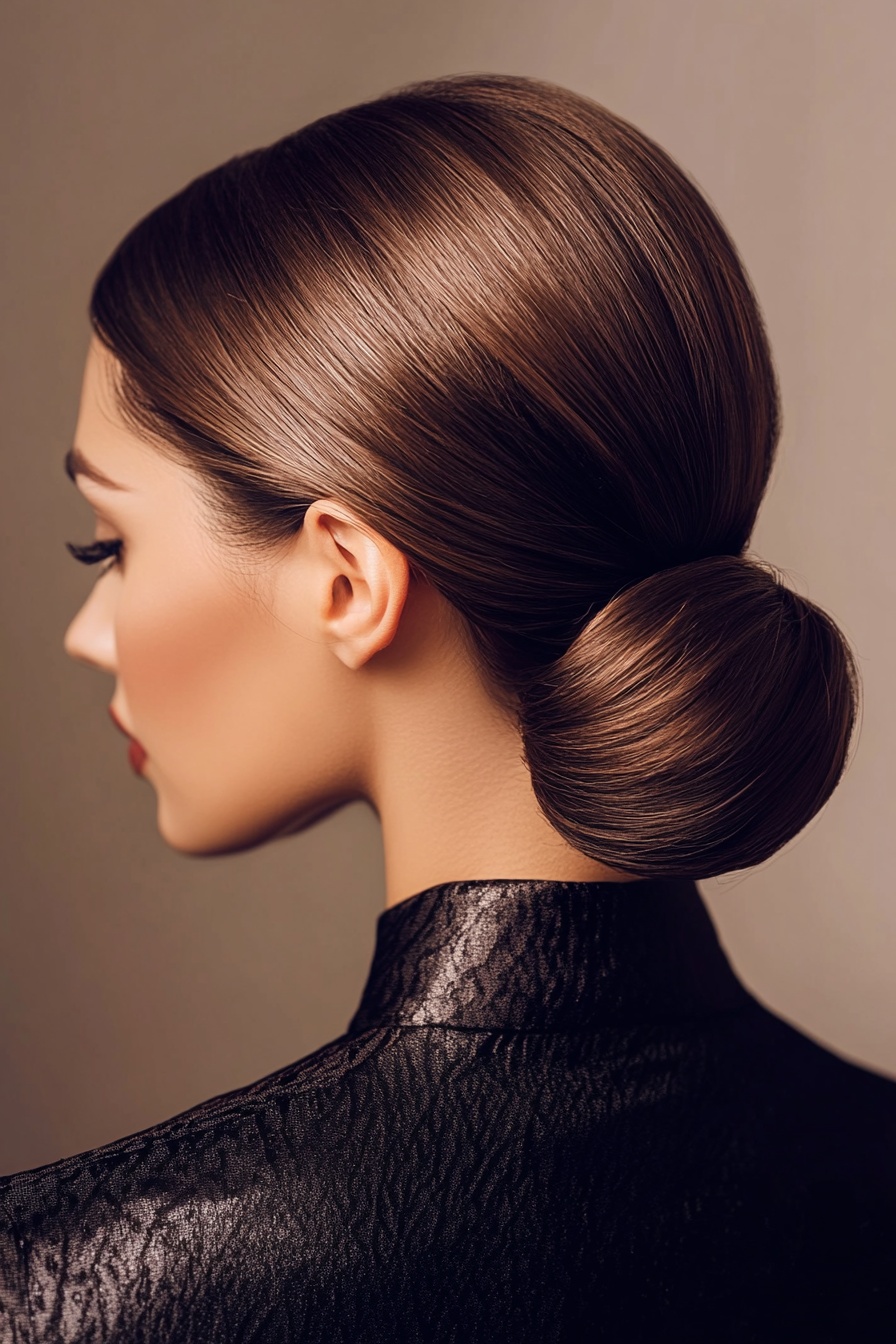 Elegant Twisted Low Bun