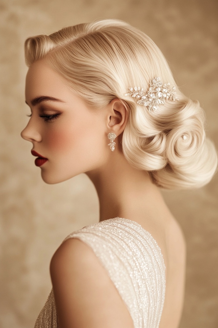 Embellished Finger Waves