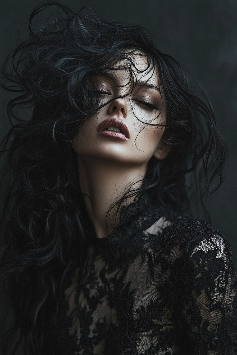Gothic Serpent Waves with Black Snakes