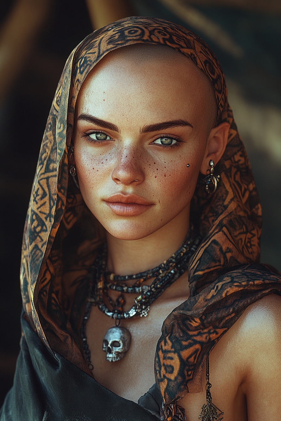 Headscarf Over Short Hair