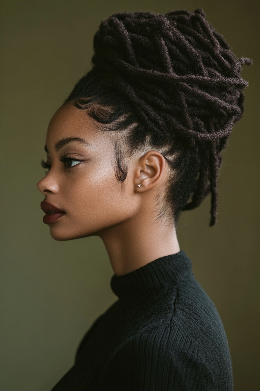 High Front Bun with Undercut