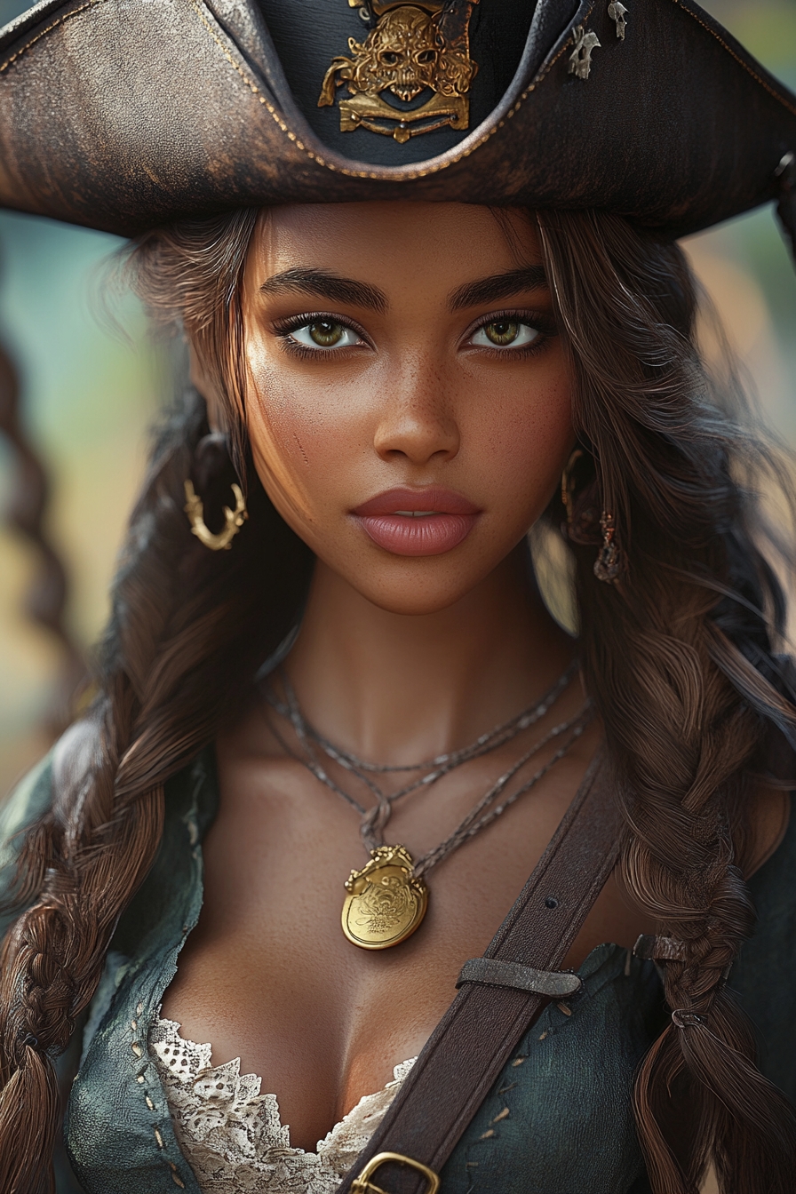 Long Twists with Pirate Hat