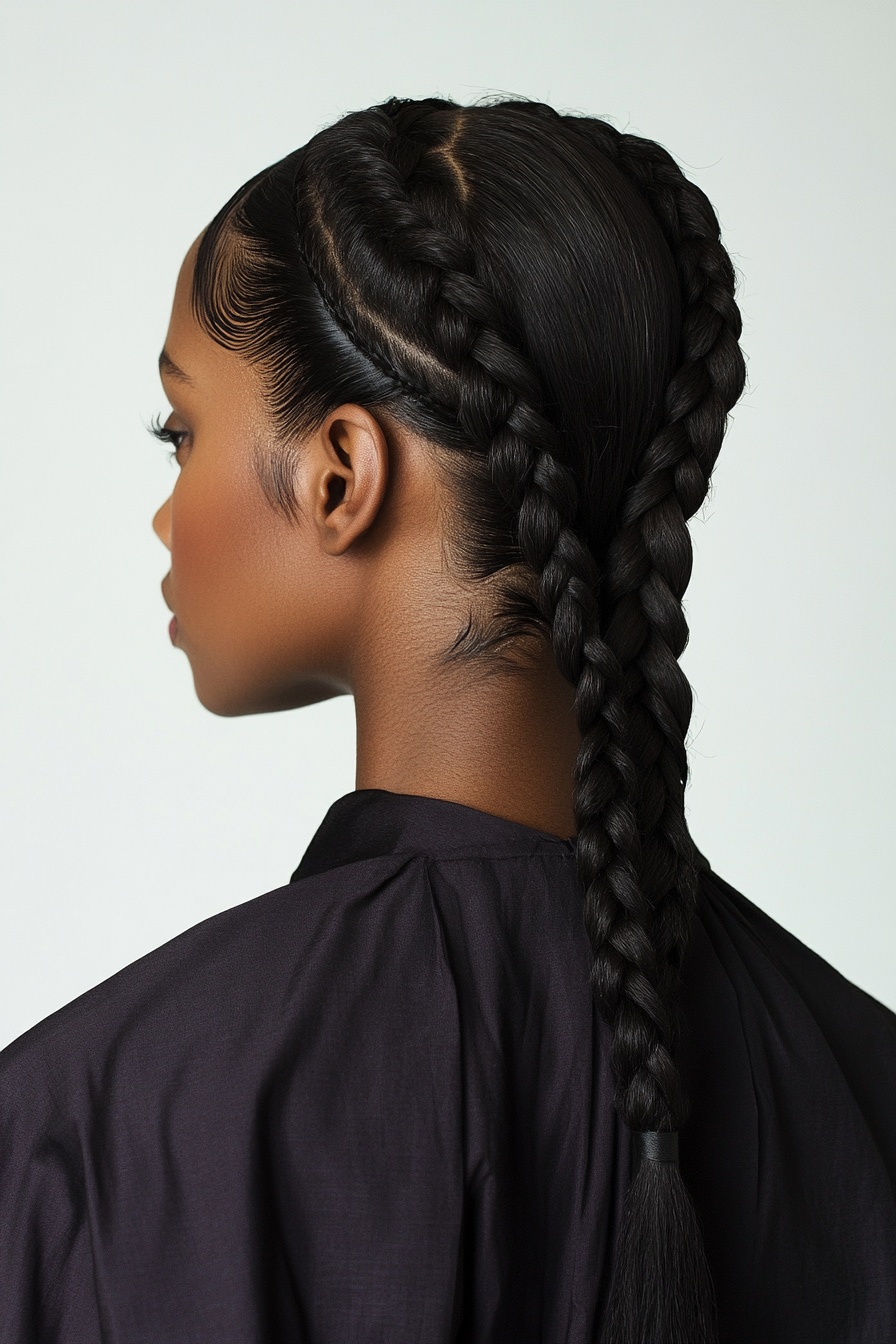 Low Braided Pigtails