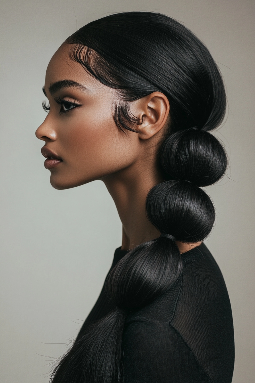 Low Knotted Ponytail