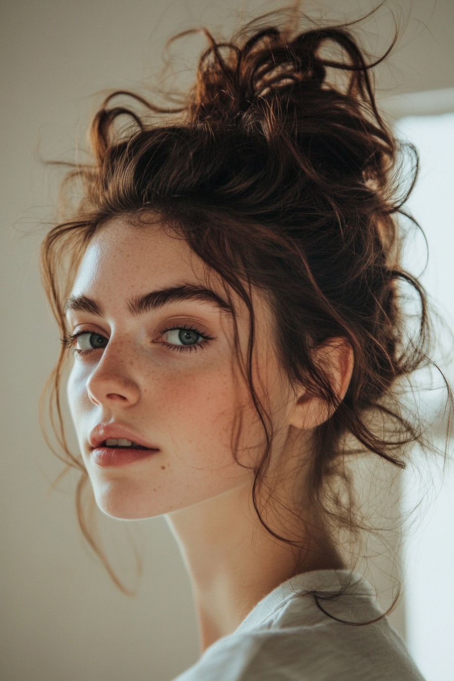 Messy High Bun