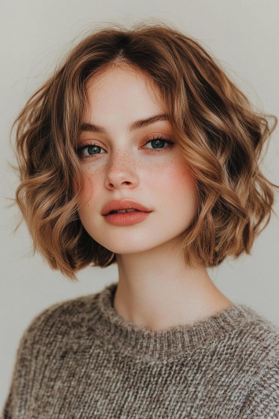 Messy Wavy Bob