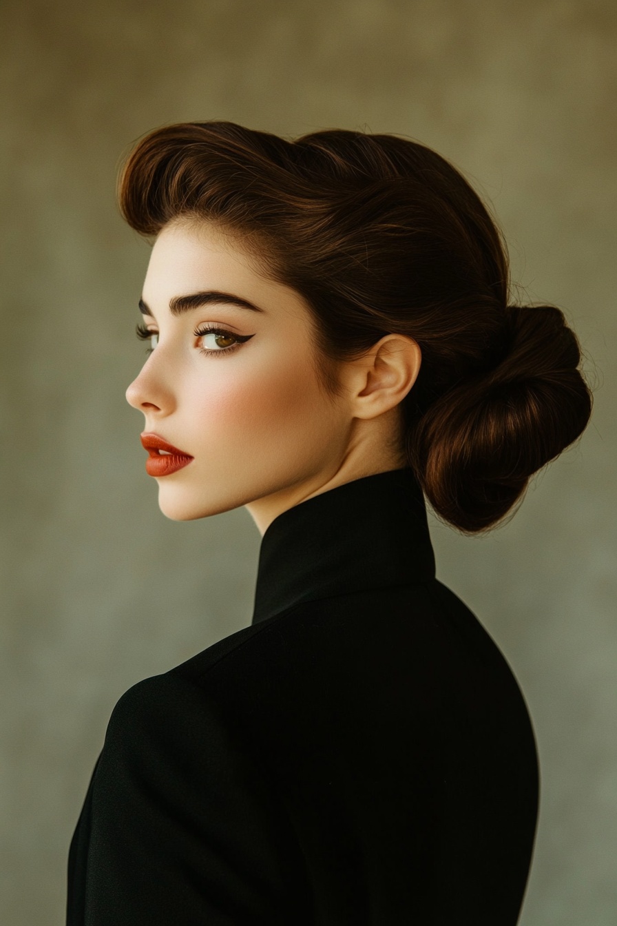 Modern French Twist Updo
