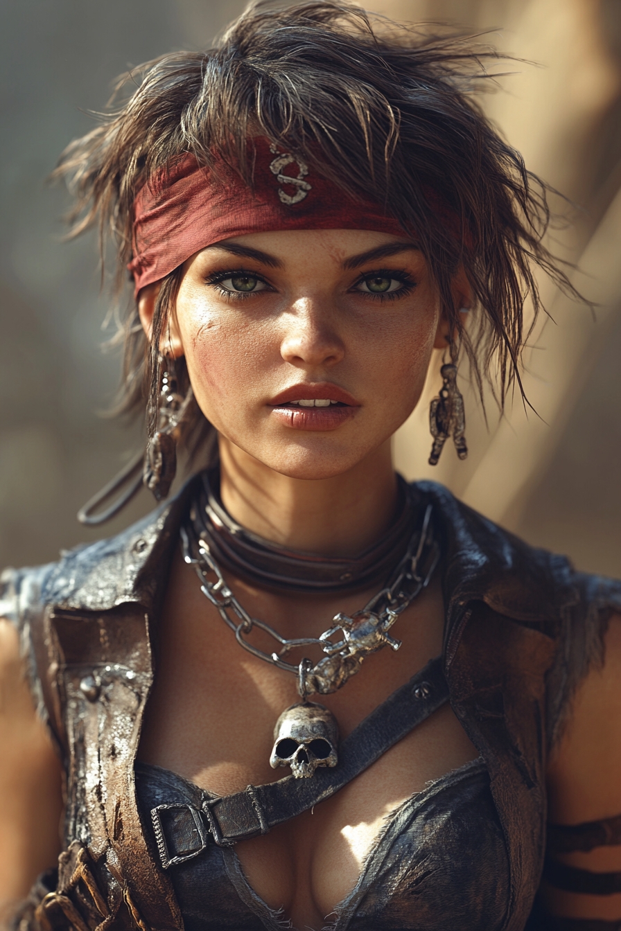 Pixie Cut with Bandana