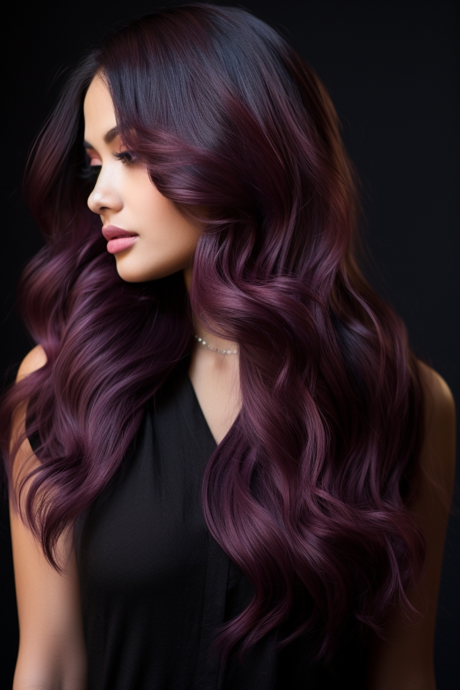 Plum Ombre Waves