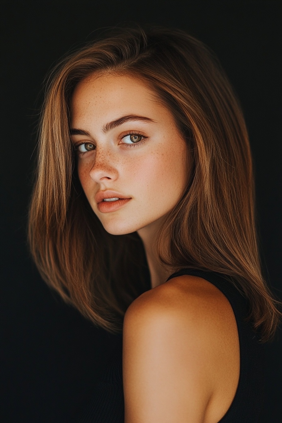 Polished Caramel Balayage with Honey Highlights