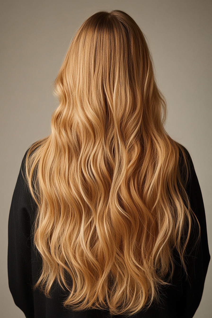 Sandy Blonde Balayage Waves