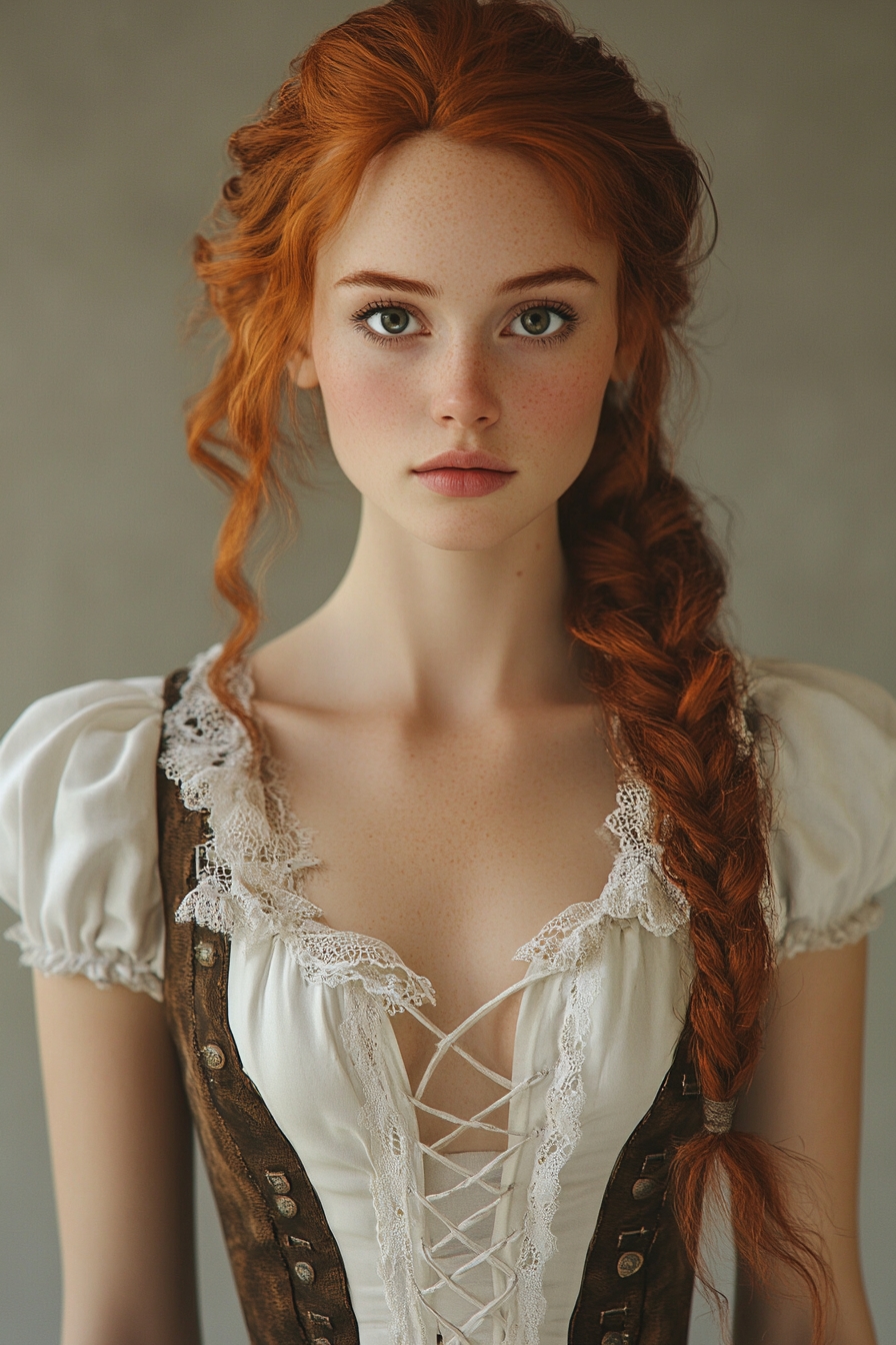 Sectioned Braided Ponytail with Framing Tendrils