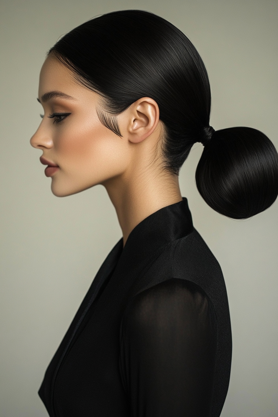Sectioned Bubble Ponytail