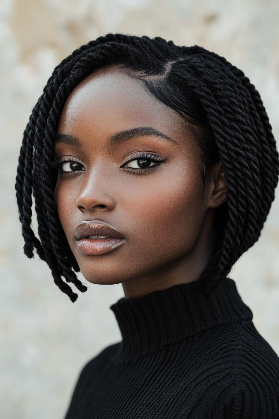 Short Senegalese Crochet Twist Bob