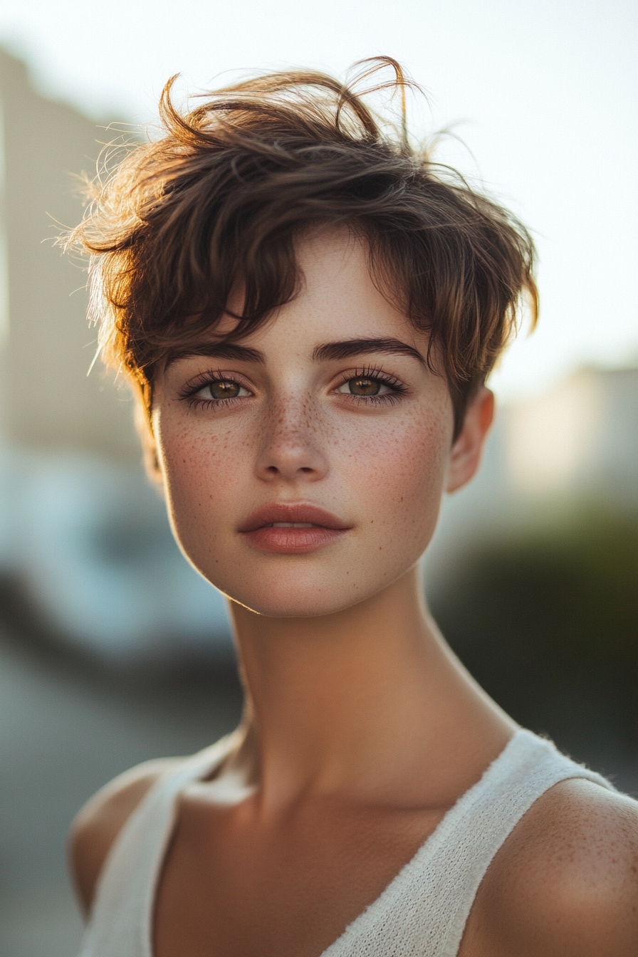 Short Tousled Pixie with Textured Waves