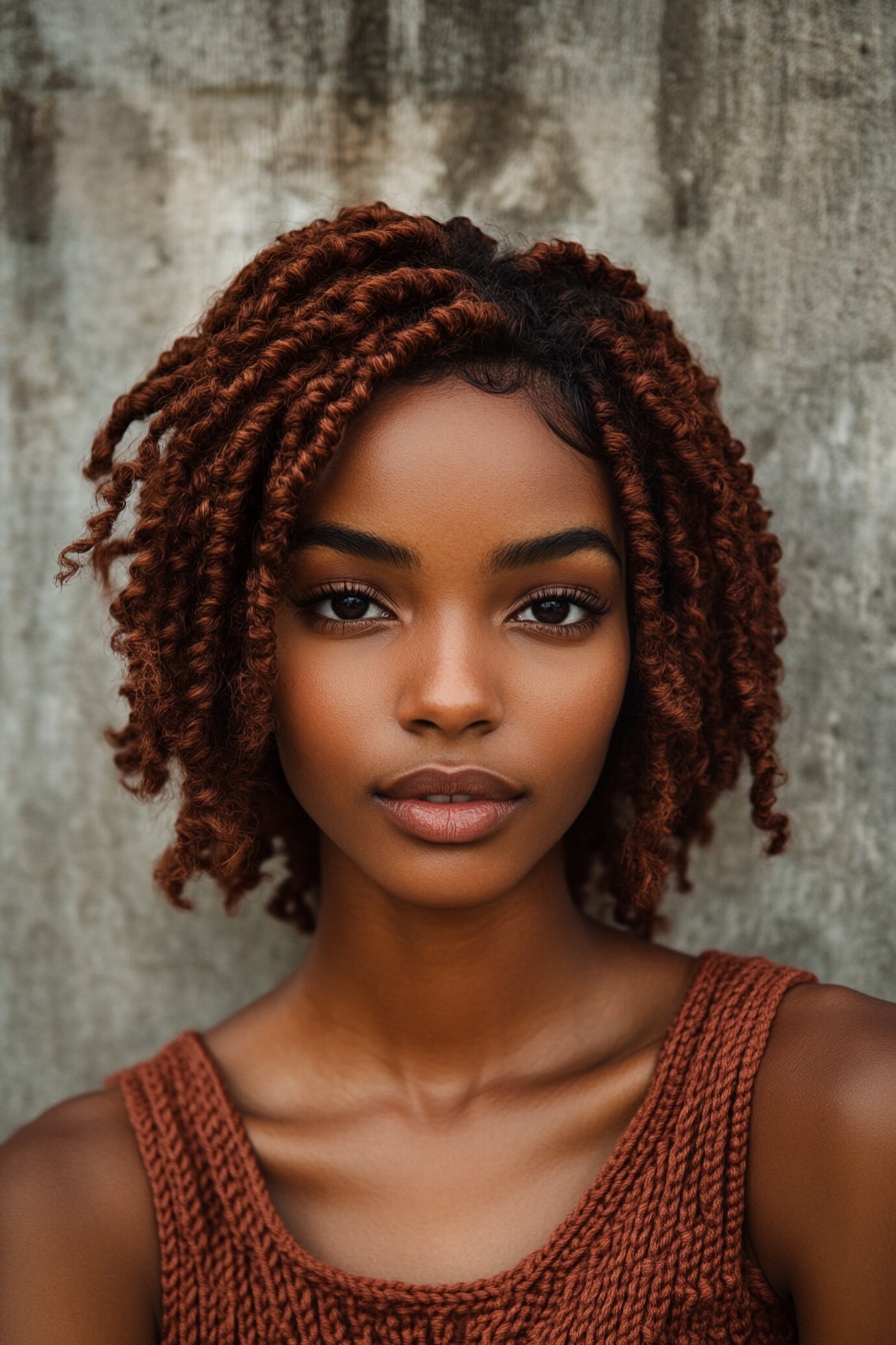 Short Wavy Crochet Twists