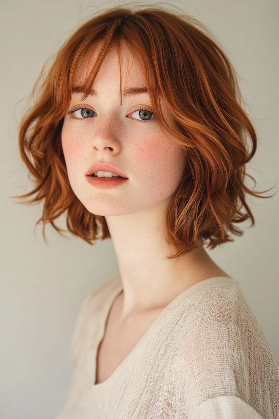 Short Wavy Crop with Soft Layers