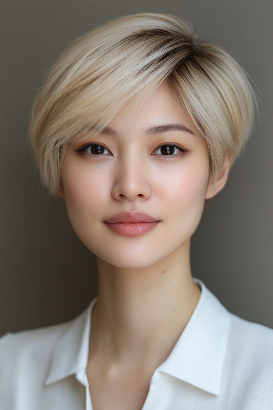 Side-Swept Pixie with Layers