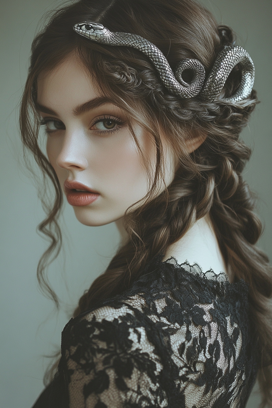 Silver Serpent Low Braid