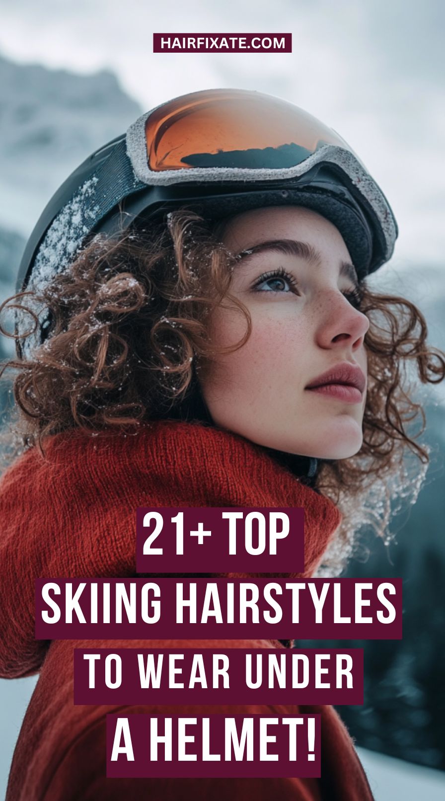 Skiing Hairstyles to Wear Under a Helmet