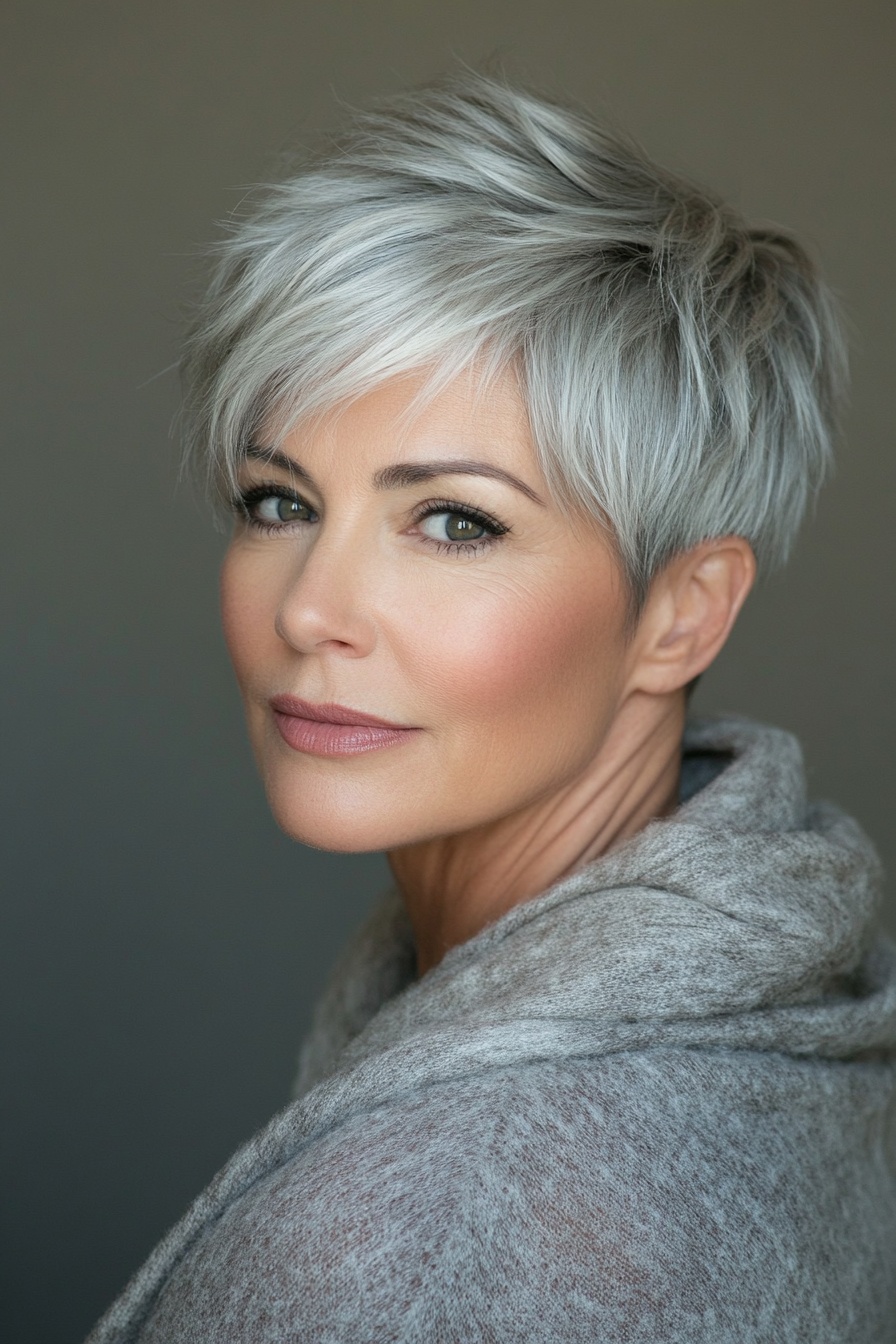 Sleek Asymmetrical Pixie