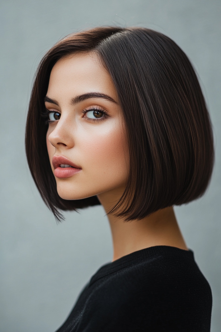 Sleek Blunt Bob