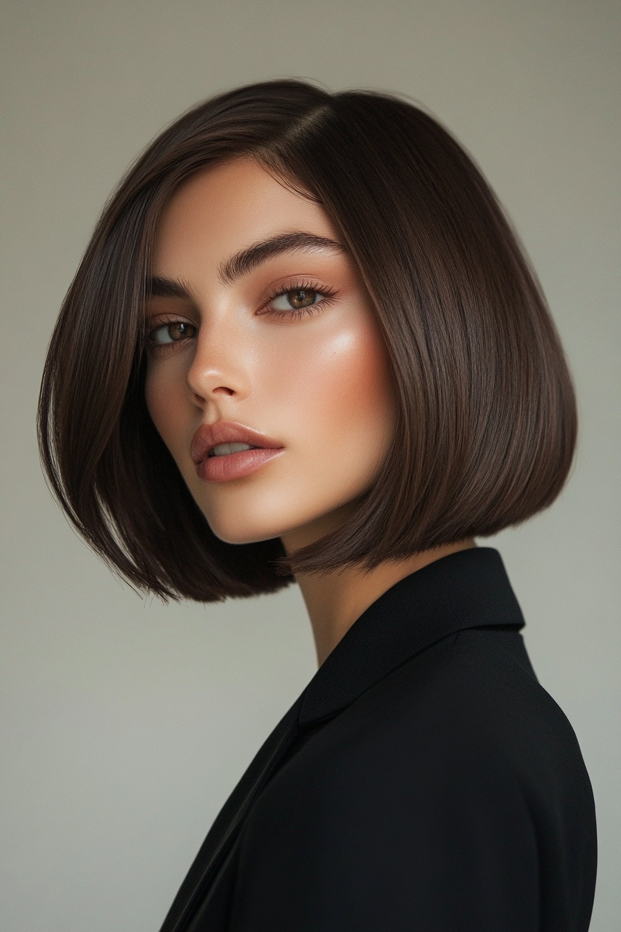 Sleek Bob with Soft Layers
