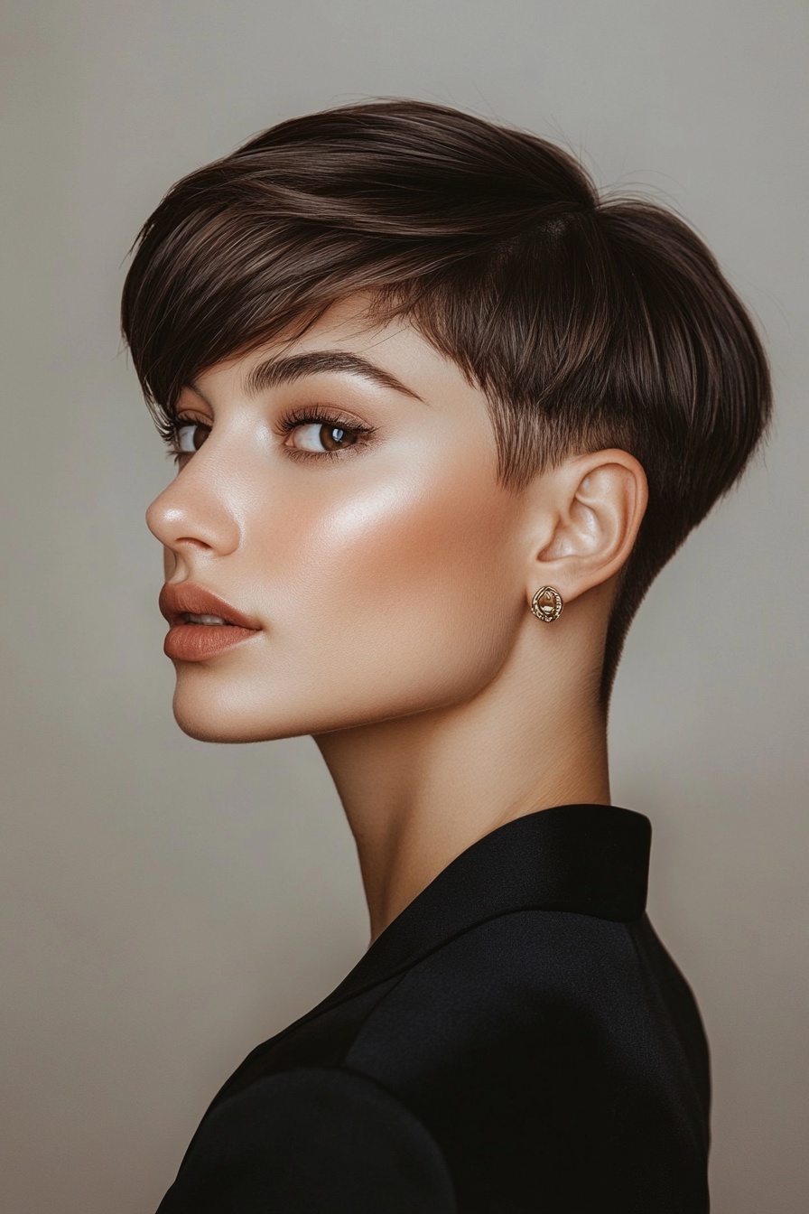 Sleek Short Crop with Tapered Sides