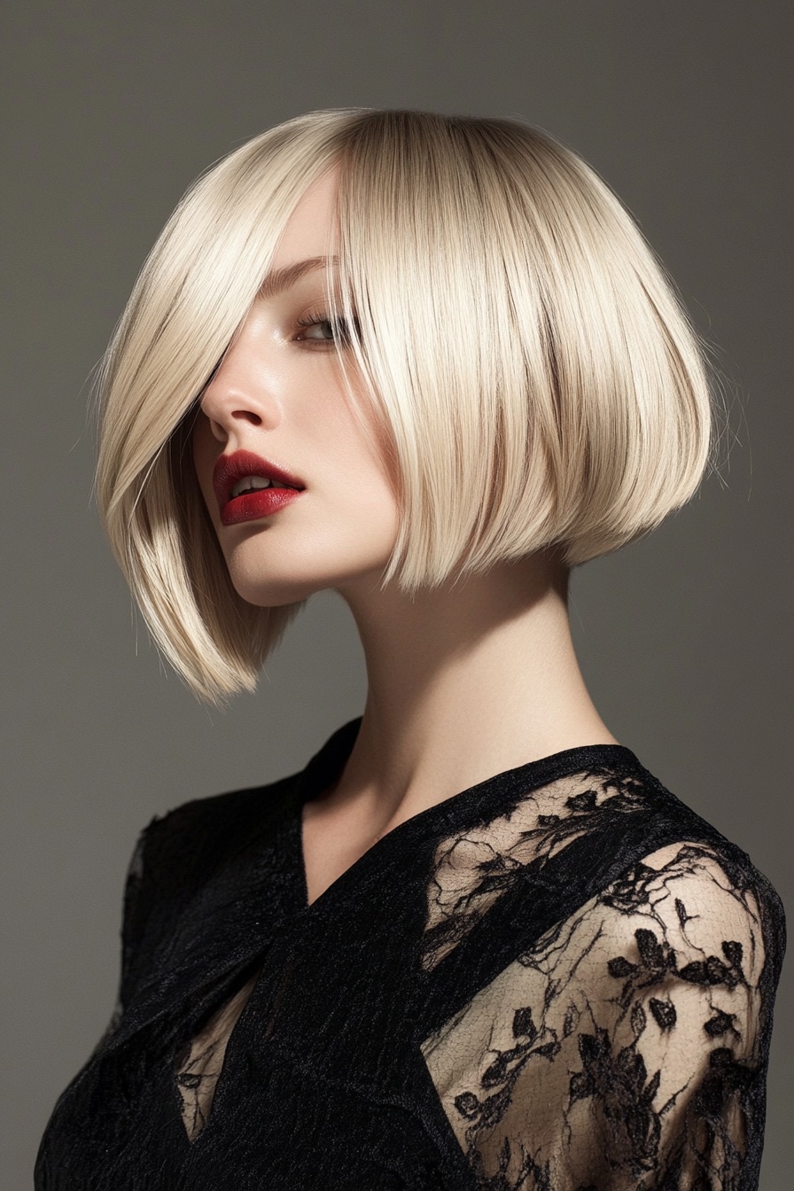 Sleek and Straight Asymmetrical Lob