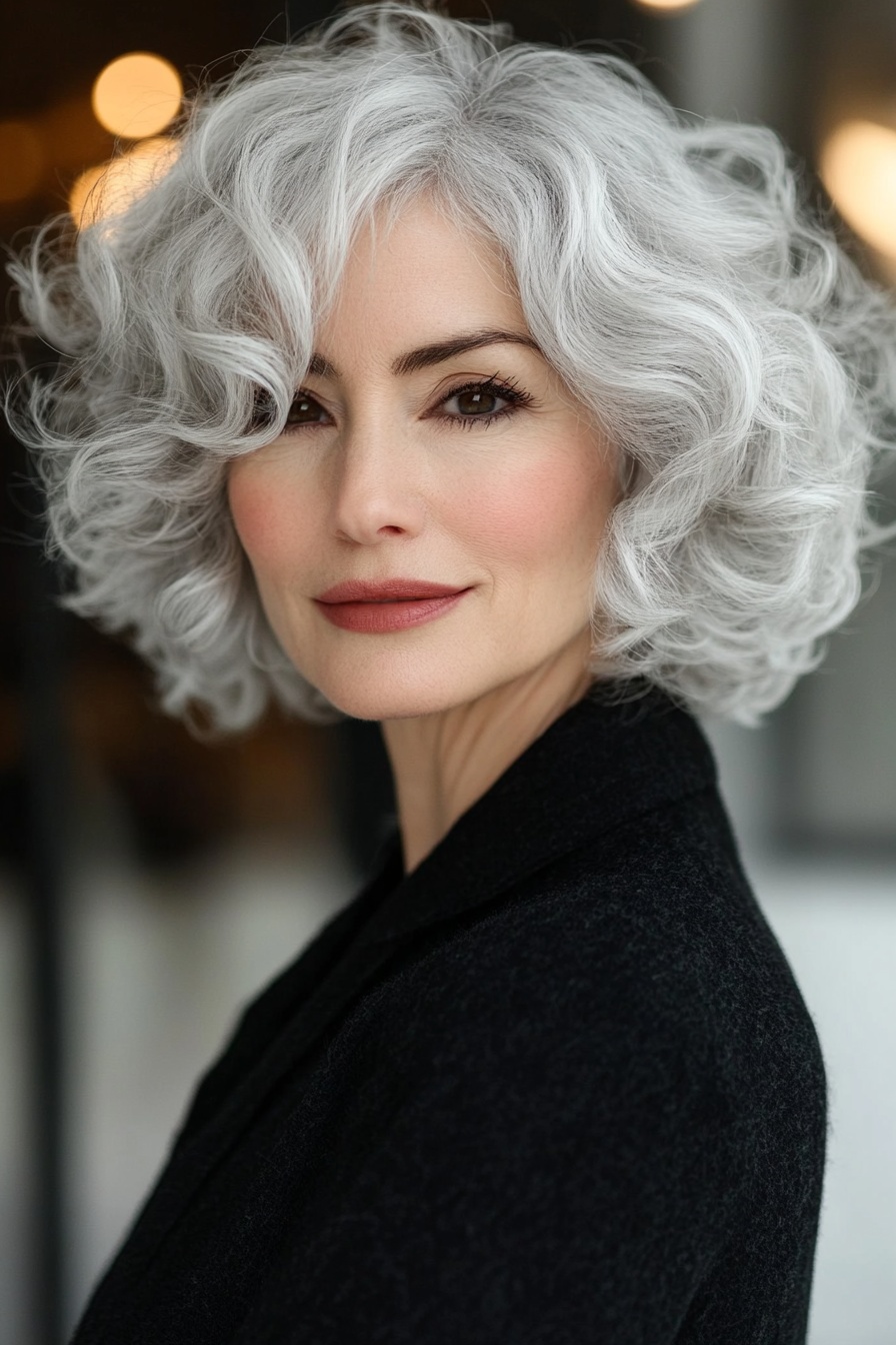 Soft Curly Bob