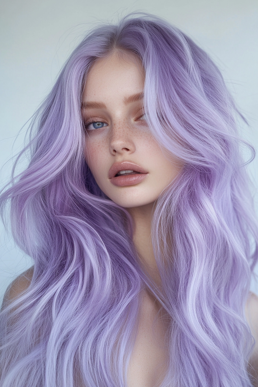 Soft Lavender Waves