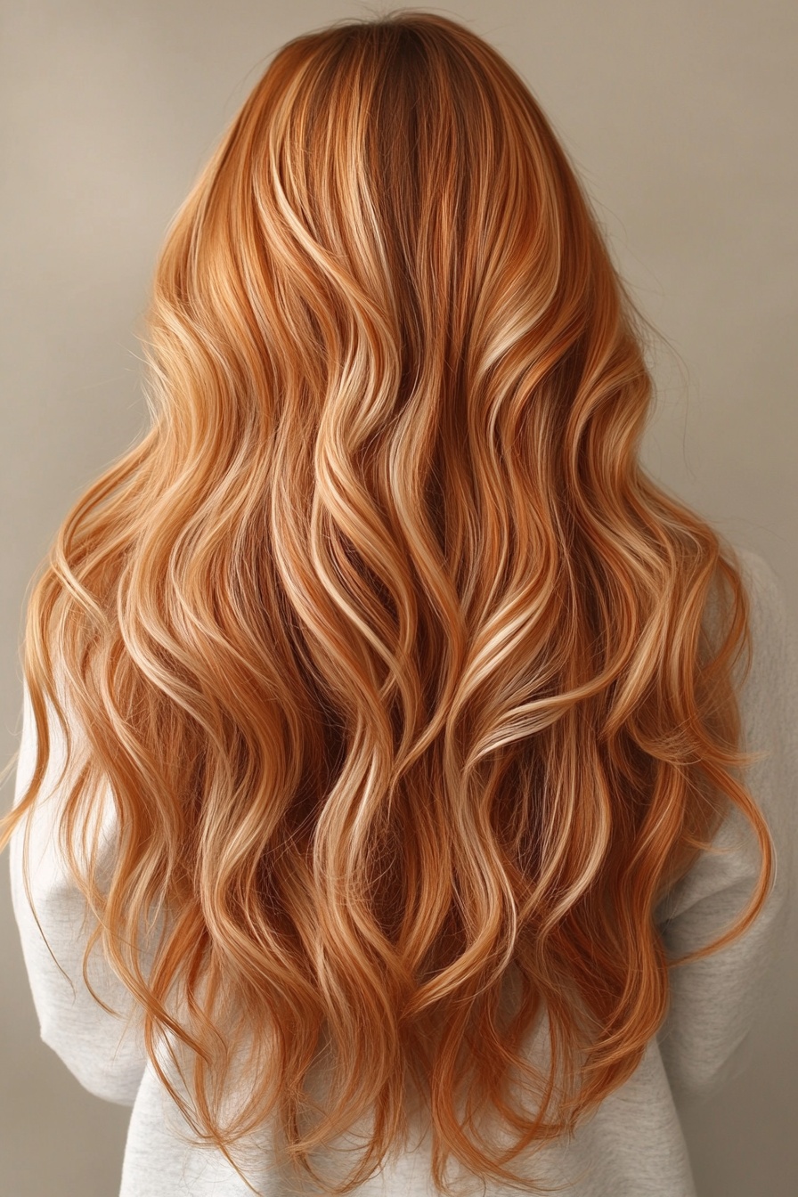 Strawberry Blonde with Platinum Highlights