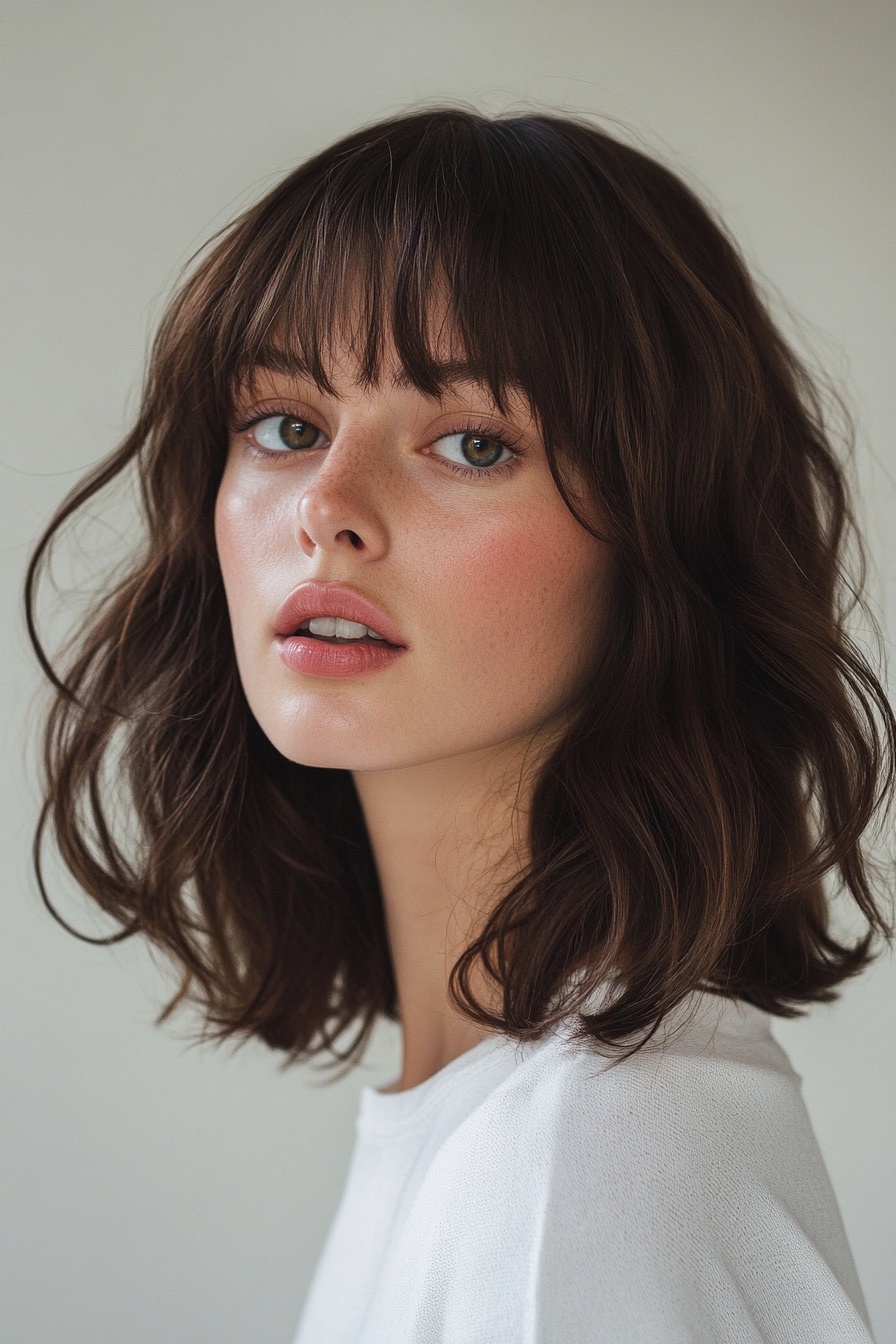 Subtle Waves Bob with Wispy Bangs