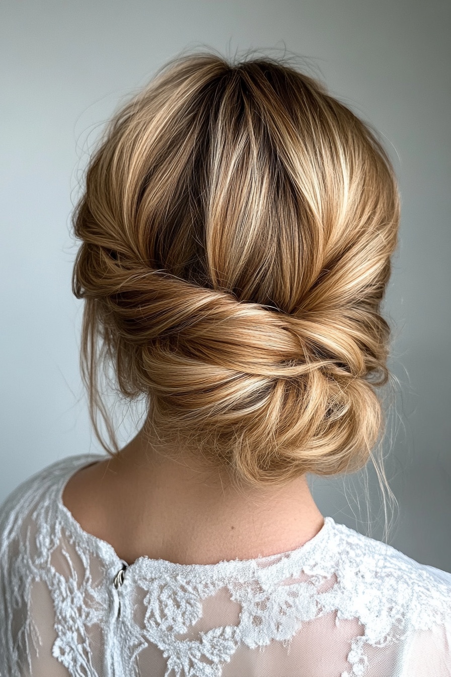 Updo with Extensions to Protect Natural Hair