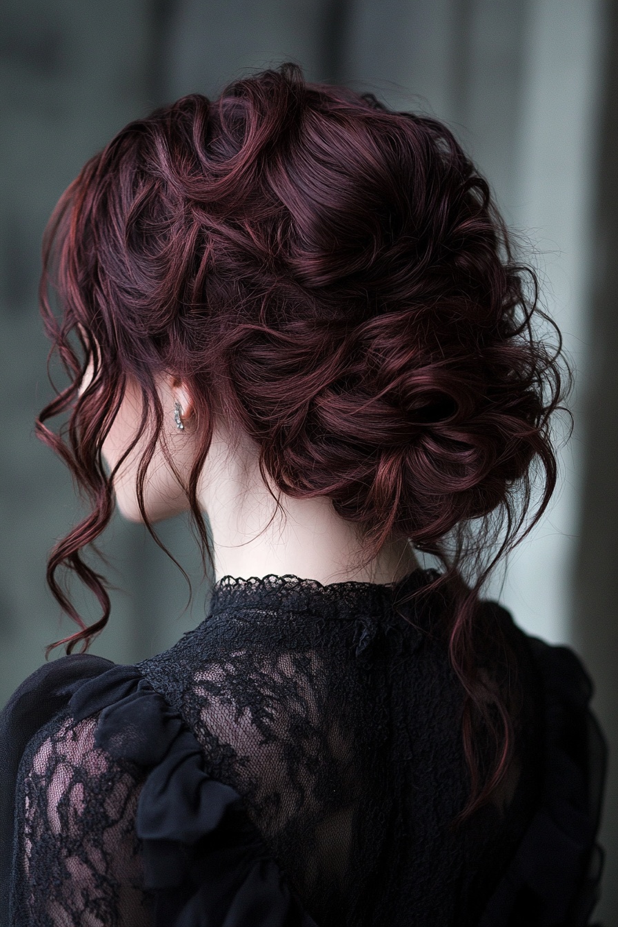  Updo with Natural Curls