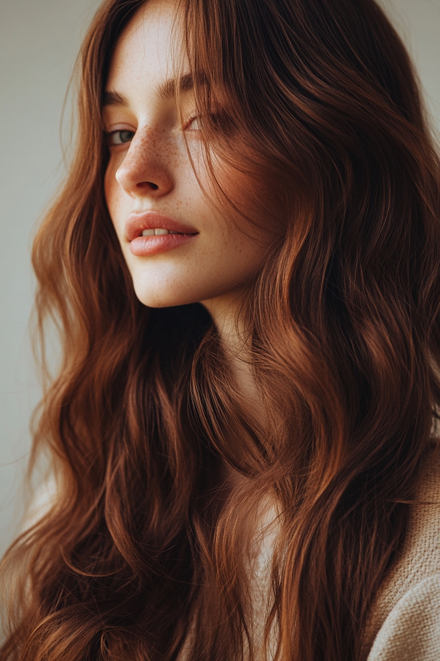 Warm Chestnut Waves