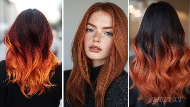 Red Copper Balayage