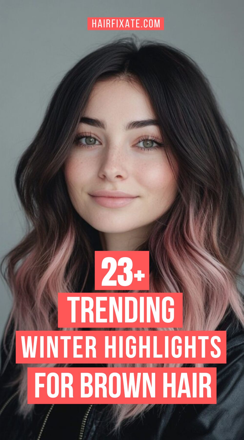 winter highlights for brown hair!
